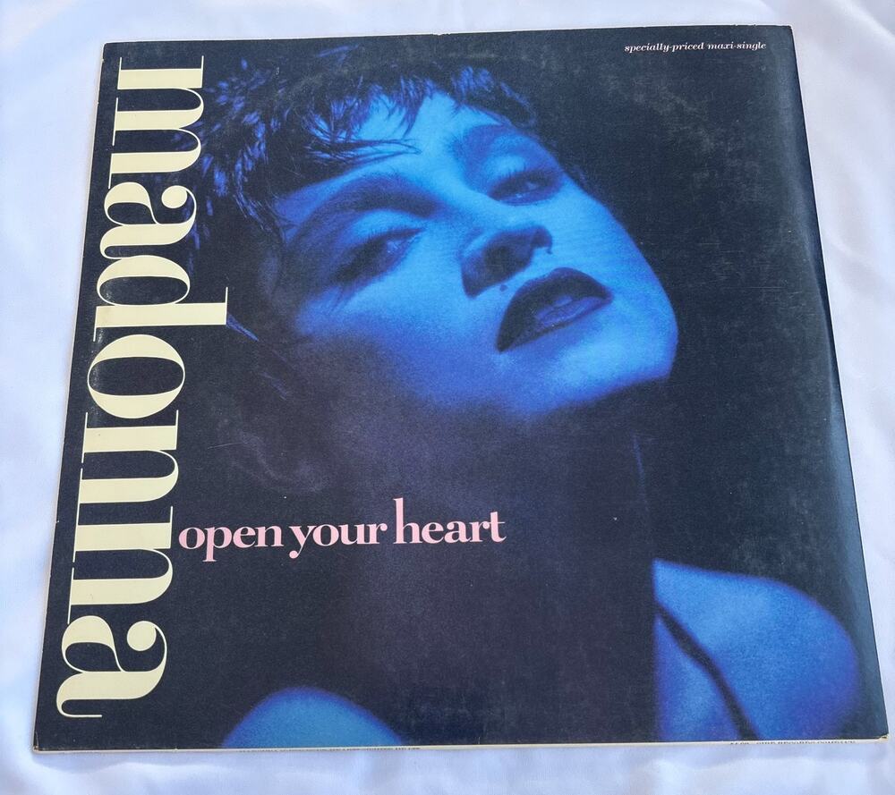 Madonna Open Your Heart Single 12 inch Vinyl Record Ultrasonically Cleaned
